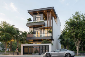 Thiết Kế Và Thi Công Trọn Gói Nhà Phố Anh Minh – Phố Văn Cao, Ba Đình, Hà Nội